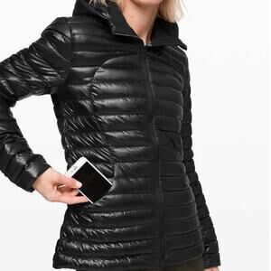 Lululemon Pack It Down Jacket In Shine Black